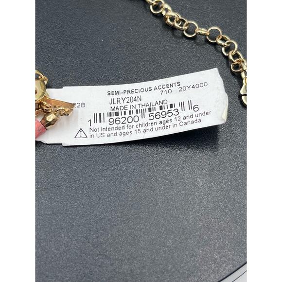 Lucky Brand Signed‎ Semi Precious Multi strand Pink Yellow Bracelet New - Picture 5 of 7